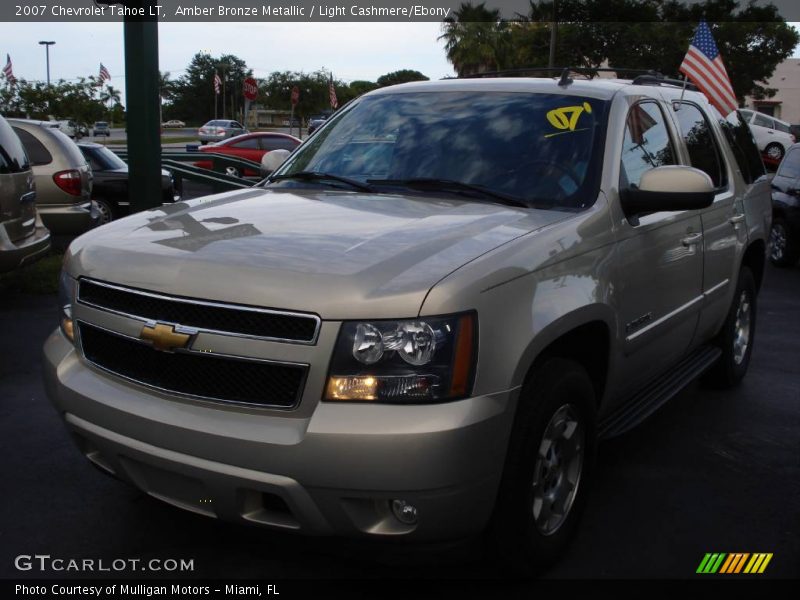 Amber Bronze Metallic / Light Cashmere/Ebony 2007 Chevrolet Tahoe LT