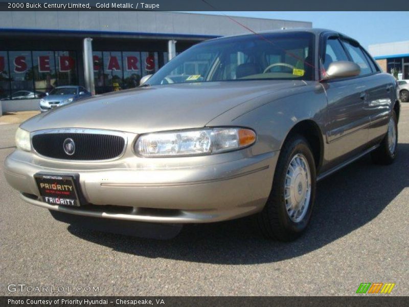 Gold Metallic / Taupe 2000 Buick Century Limited