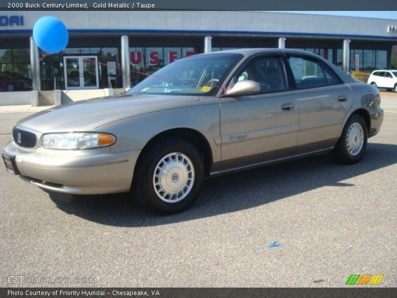 Gold Metallic / Taupe 2000 Buick Century Limited