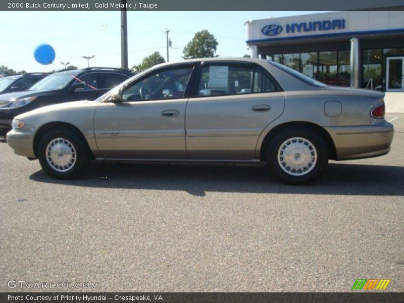 Gold Metallic / Taupe 2000 Buick Century Limited