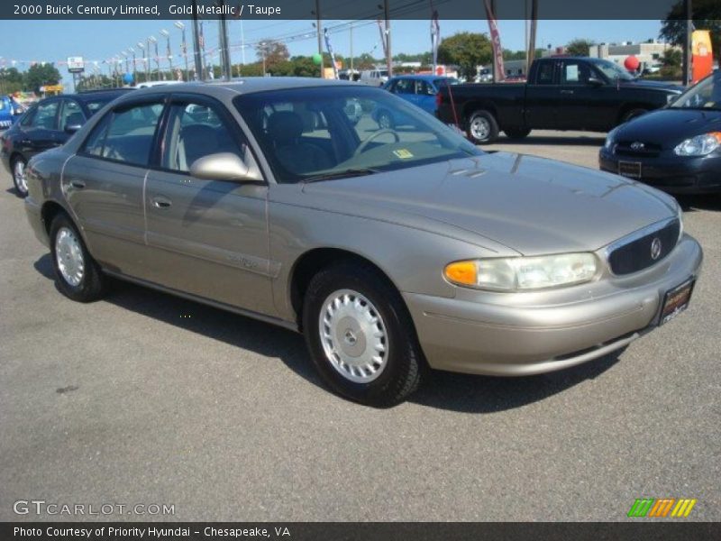Gold Metallic / Taupe 2000 Buick Century Limited