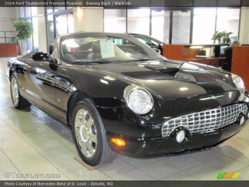 Evening Black / Black Ink 2004 Ford Thunderbird Premium Roadster