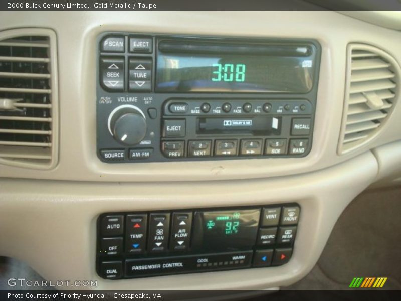 Gold Metallic / Taupe 2000 Buick Century Limited