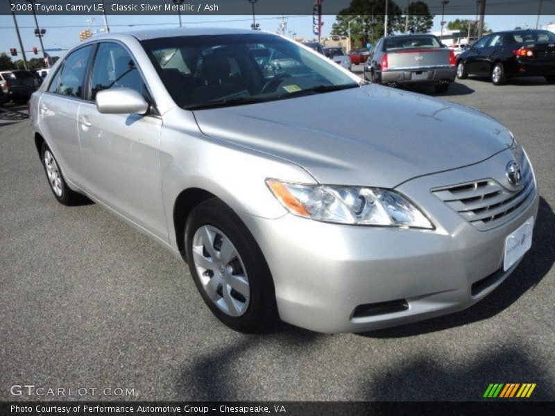 Classic Silver Metallic / Ash 2008 Toyota Camry LE