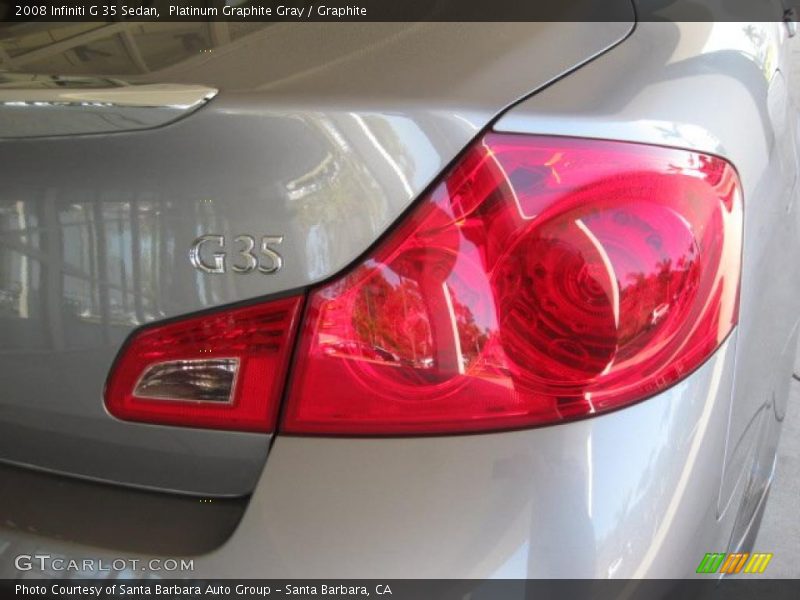 Platinum Graphite Gray / Graphite 2008 Infiniti G 35 Sedan
