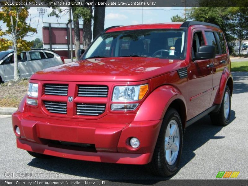 Inferno Red Crystal Pearl / Dark Slate Gray/Light Slate Gray 2010 Dodge Nitro SXT