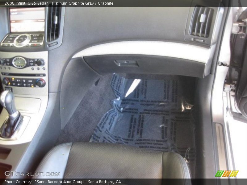 Platinum Graphite Gray / Graphite 2008 Infiniti G 35 Sedan