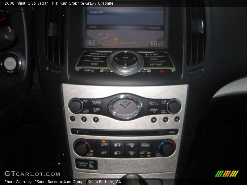 Platinum Graphite Gray / Graphite 2008 Infiniti G 35 Sedan