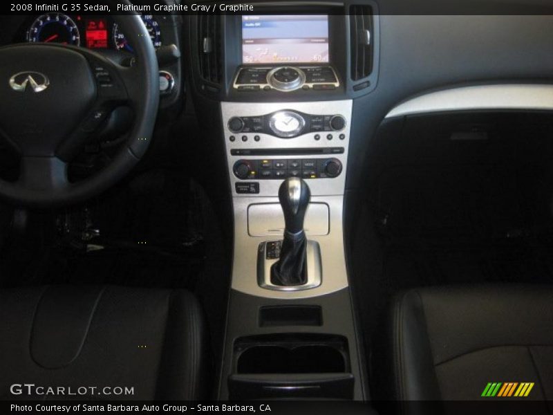 Platinum Graphite Gray / Graphite 2008 Infiniti G 35 Sedan