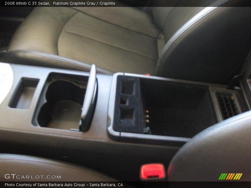 Platinum Graphite Gray / Graphite 2008 Infiniti G 35 Sedan