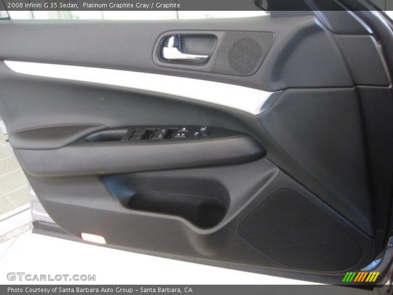 Platinum Graphite Gray / Graphite 2008 Infiniti G 35 Sedan