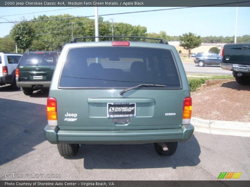 Medium Fern Green Metallic / Agate Black 2000 Jeep Cherokee Classic 4x4
