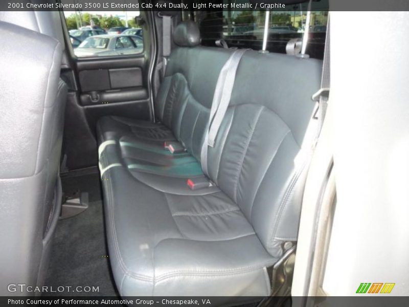 Light Pewter Metallic / Graphite 2001 Chevrolet Silverado 3500 LS Extended Cab 4x4 Dually