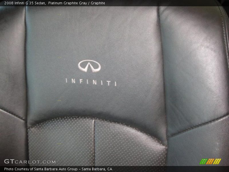 Platinum Graphite Gray / Graphite 2008 Infiniti G 35 Sedan