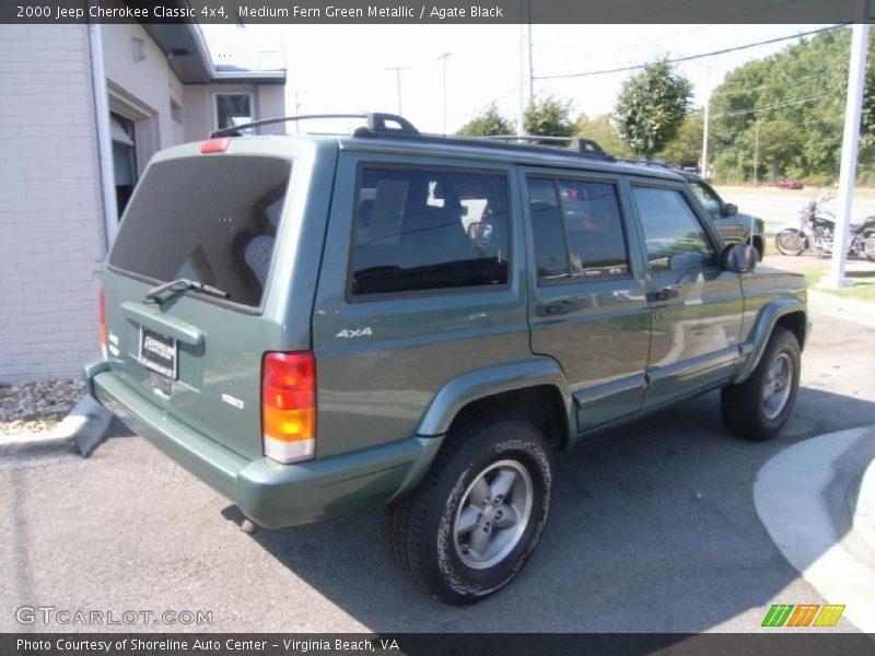 Medium Fern Green Metallic / Agate Black 2000 Jeep Cherokee Classic 4x4