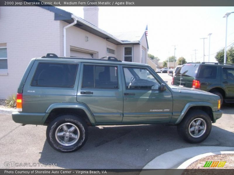 Medium Fern Green Metallic / Agate Black 2000 Jeep Cherokee Classic 4x4