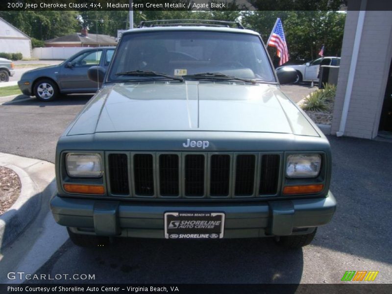 Medium Fern Green Metallic / Agate Black 2000 Jeep Cherokee Classic 4x4