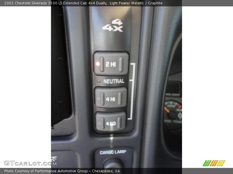 Light Pewter Metallic / Graphite 2001 Chevrolet Silverado 3500 LS Extended Cab 4x4 Dually