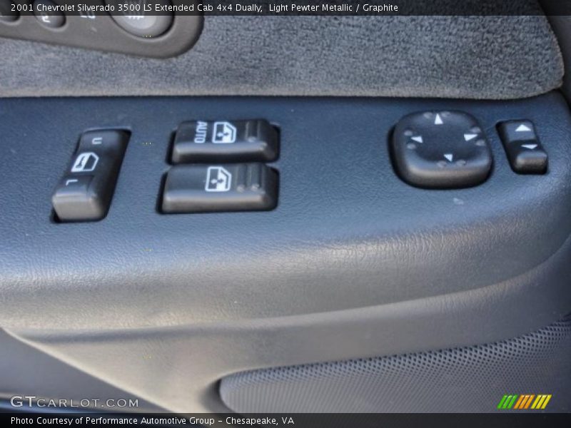 Light Pewter Metallic / Graphite 2001 Chevrolet Silverado 3500 LS Extended Cab 4x4 Dually