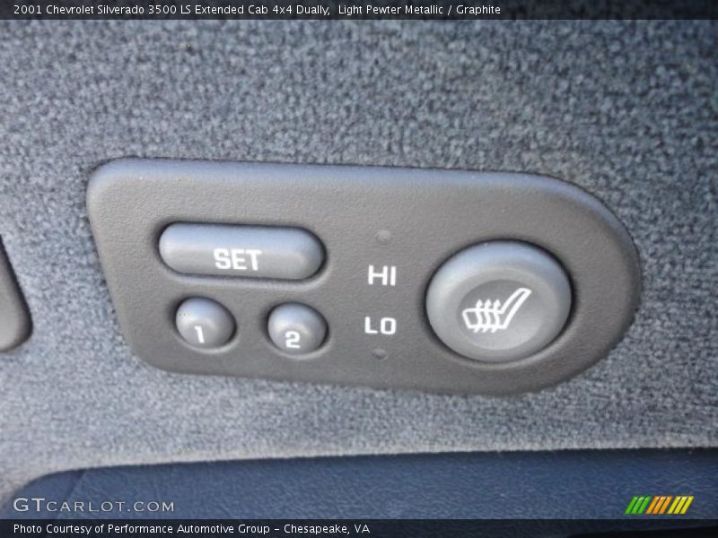 Light Pewter Metallic / Graphite 2001 Chevrolet Silverado 3500 LS Extended Cab 4x4 Dually
