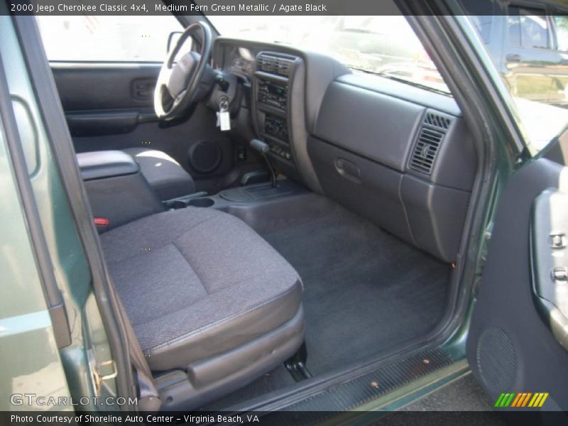 Medium Fern Green Metallic / Agate Black 2000 Jeep Cherokee Classic 4x4