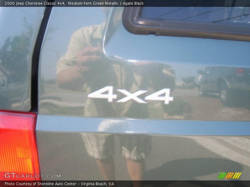 Medium Fern Green Metallic / Agate Black 2000 Jeep Cherokee Classic 4x4