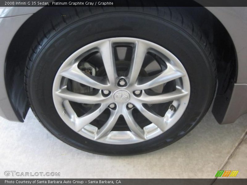 Platinum Graphite Gray / Graphite 2008 Infiniti G 35 Sedan