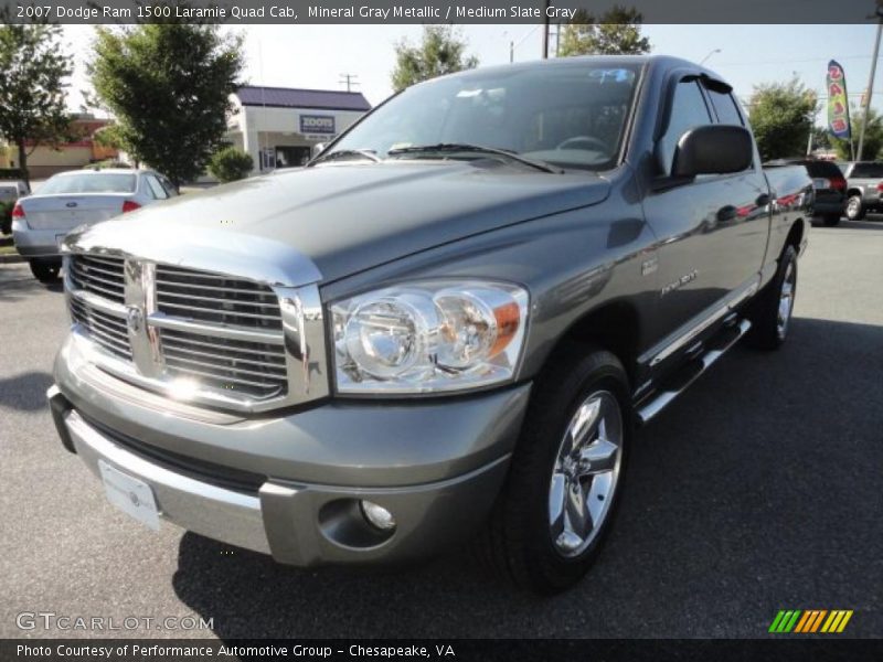 Mineral Gray Metallic / Medium Slate Gray 2007 Dodge Ram 1500 Laramie Quad Cab