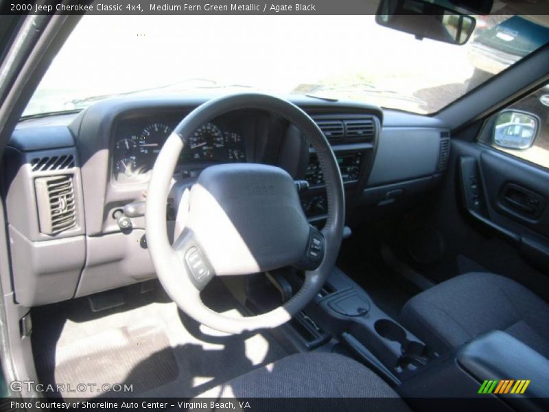 Medium Fern Green Metallic / Agate Black 2000 Jeep Cherokee Classic 4x4