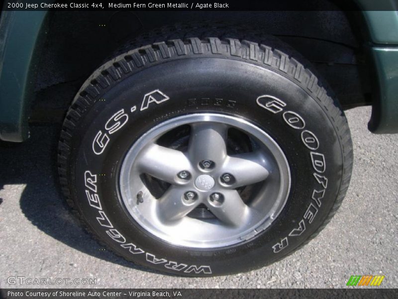 Medium Fern Green Metallic / Agate Black 2000 Jeep Cherokee Classic 4x4