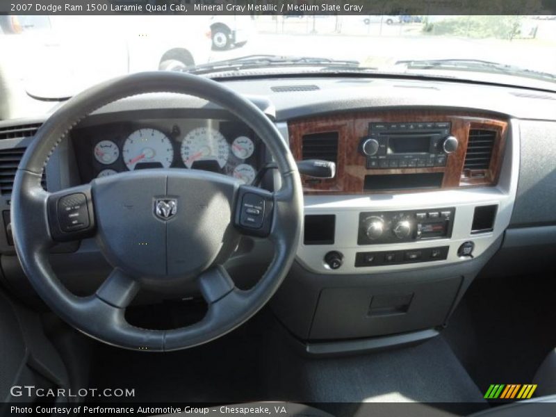 Mineral Gray Metallic / Medium Slate Gray 2007 Dodge Ram 1500 Laramie Quad Cab