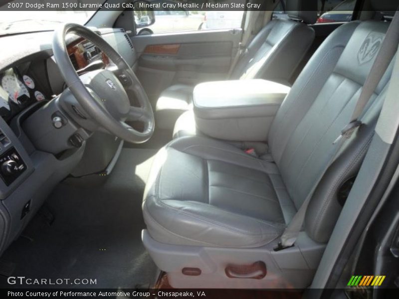Mineral Gray Metallic / Medium Slate Gray 2007 Dodge Ram 1500 Laramie Quad Cab