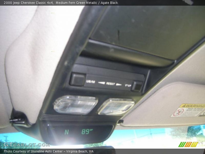 Medium Fern Green Metallic / Agate Black 2000 Jeep Cherokee Classic 4x4