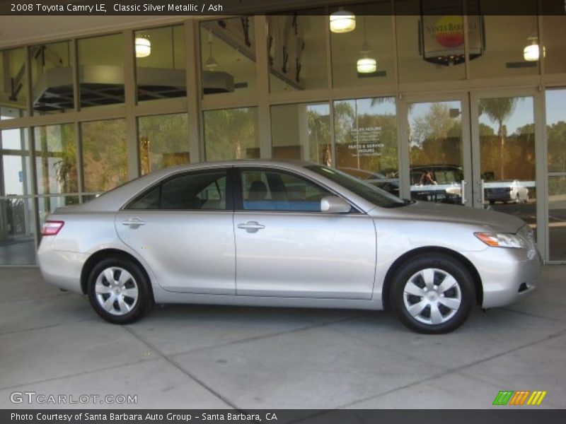 Classic Silver Metallic / Ash 2008 Toyota Camry LE