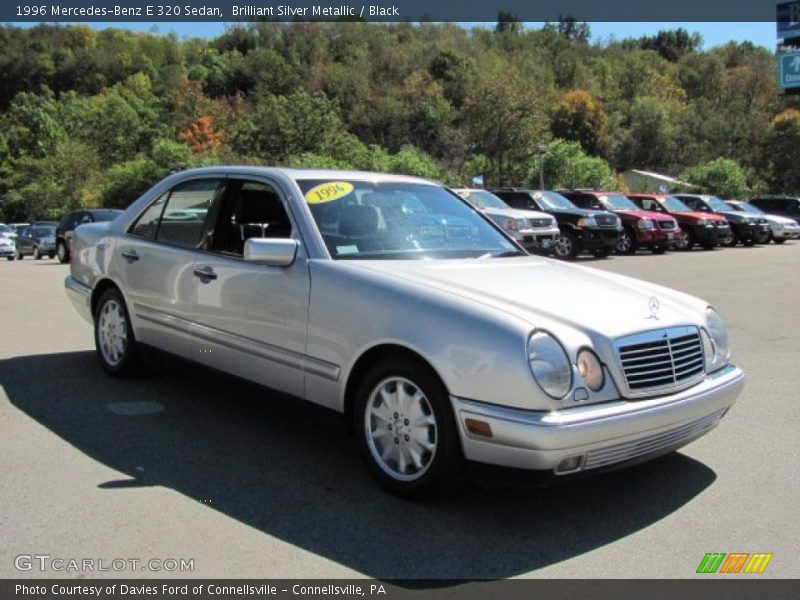 Brilliant Silver Metallic / Black 1996 Mercedes-Benz E 320 Sedan