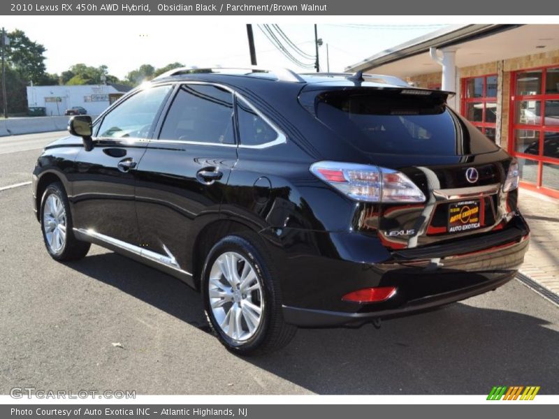 Obsidian Black / Parchment/Brown Walnut 2010 Lexus RX 450h AWD Hybrid