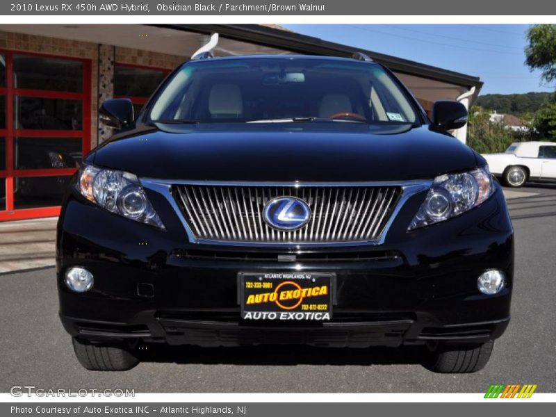 Obsidian Black / Parchment/Brown Walnut 2010 Lexus RX 450h AWD Hybrid