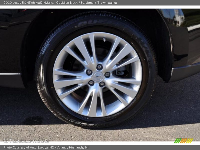 Obsidian Black / Parchment/Brown Walnut 2010 Lexus RX 450h AWD Hybrid