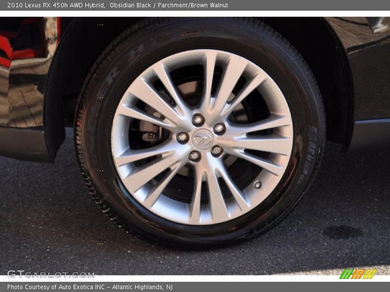 Obsidian Black / Parchment/Brown Walnut 2010 Lexus RX 450h AWD Hybrid