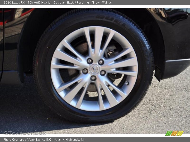 Obsidian Black / Parchment/Brown Walnut 2010 Lexus RX 450h AWD Hybrid