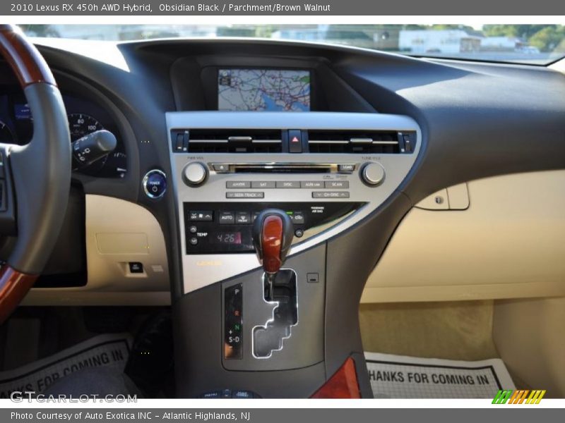 Obsidian Black / Parchment/Brown Walnut 2010 Lexus RX 450h AWD Hybrid
