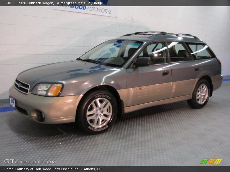 Wintergreen Metallic / Beige 2002 Subaru Outback Wagon