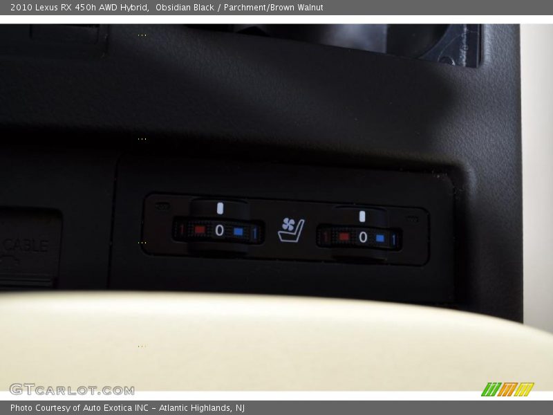 Obsidian Black / Parchment/Brown Walnut 2010 Lexus RX 450h AWD Hybrid