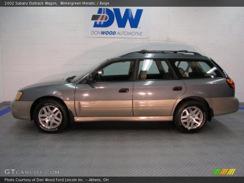Wintergreen Metallic / Beige 2002 Subaru Outback Wagon