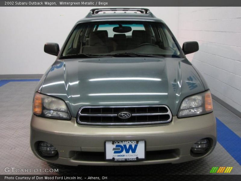 Wintergreen Metallic / Beige 2002 Subaru Outback Wagon