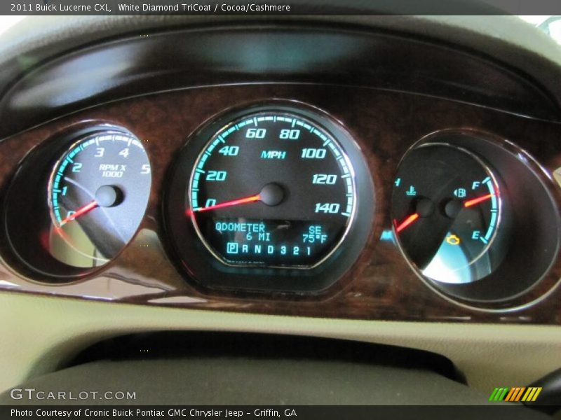 White Diamond TriCoat / Cocoa/Cashmere 2011 Buick Lucerne CXL
