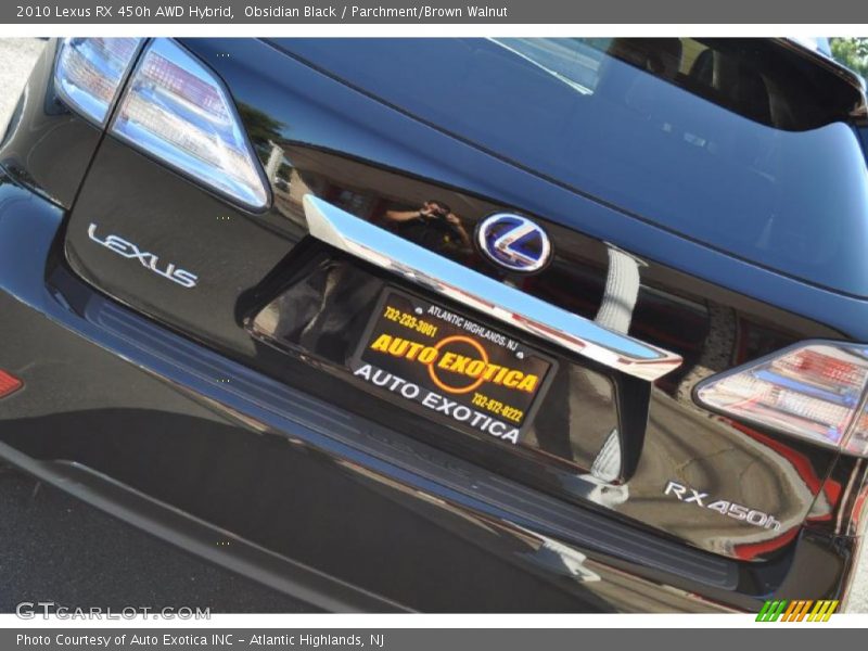 Obsidian Black / Parchment/Brown Walnut 2010 Lexus RX 450h AWD Hybrid
