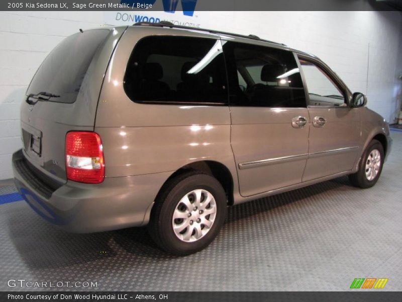 Sage Green Metallic / Beige 2005 Kia Sedona LX