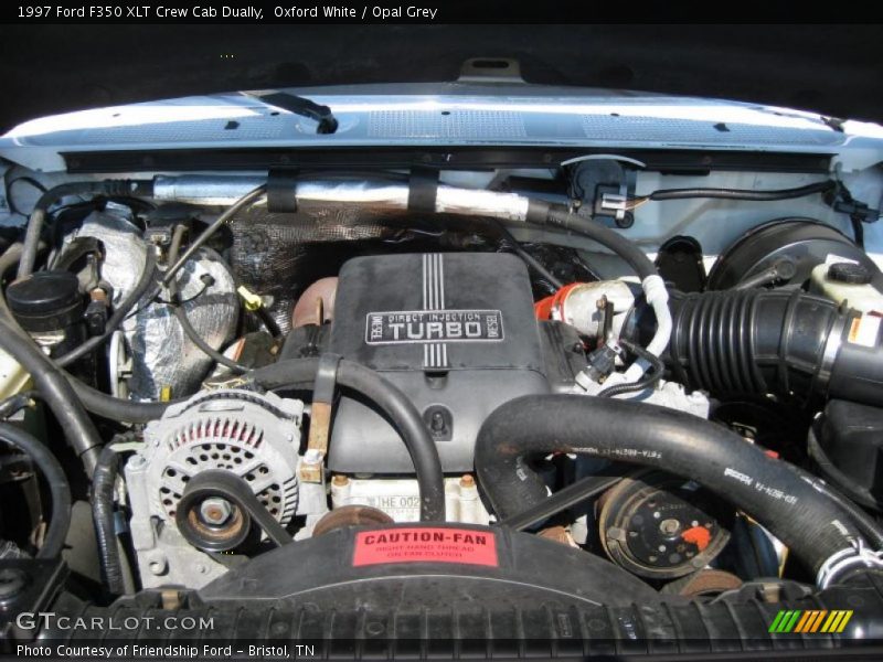 Oxford White / Opal Grey 1997 Ford F350 XLT Crew Cab Dually