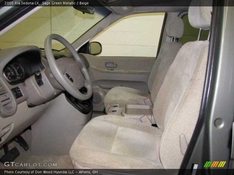 Sage Green Metallic / Beige 2005 Kia Sedona LX